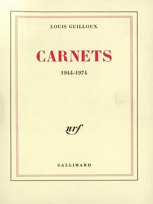 cover image of Carnets (1944-1974)